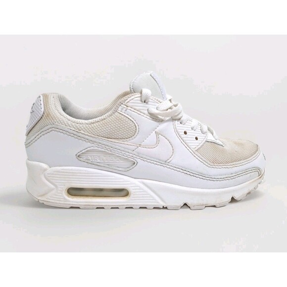 Nike Air Max 90 Men's Size 7.5 Triple White CN8490-100 Sneaker - Picture 4 of 11